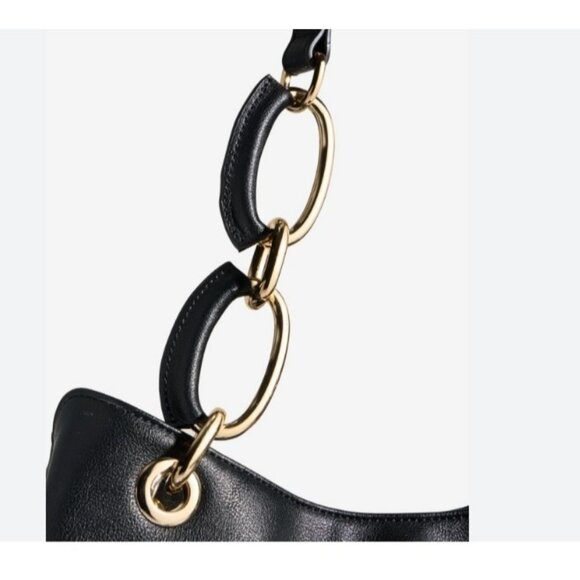 INC International Concepts Trippii chain strap tote shoulder bag - BLACK - Picture 7 of 8